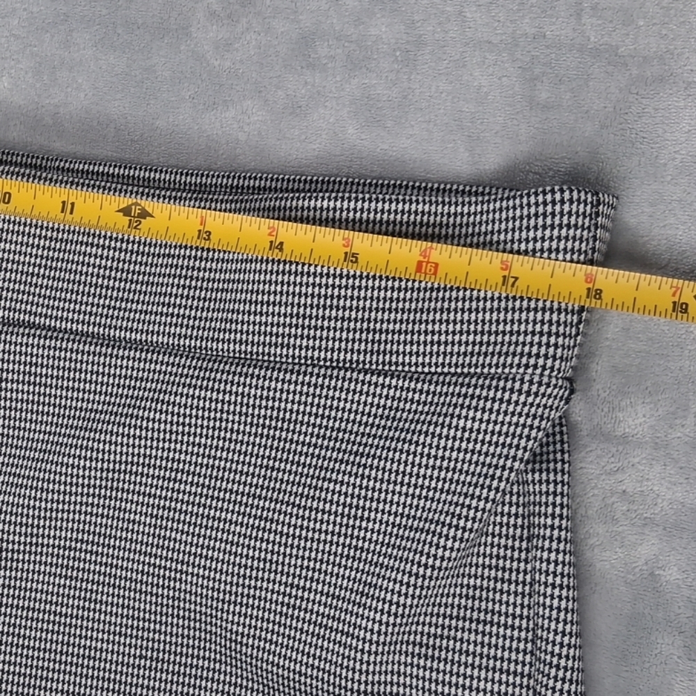 LOFT Black White Houndstooth Leggings Ponte Pants Pull-on Elastic Waist PXL Cop - Picture 14 of 15